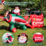 320 cm Aufblasbarer Weihnachtsmann mit LED-Beleuchtung – Wetterfeste Weihnachtsdeko für Garten & Außen – Bild 5