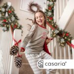 CASARIA 5m LED Weihnachtsgirlande mit 80 warmweissen LEDs & Deko – IP44 In- & Outdoor – Bild 7