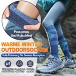 Welwoos Merino Skisocken – Thermische Wintersocken mit Kompression für Damen & Herren (3 Paare) – Bild 4
