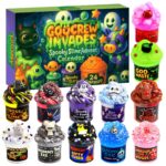 Funewest Slime Adventskalender 2026 – 24-Tage Halloween Countdown mit 12 einzigartigen Schleim-Sets