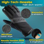 Valkental GloRider Fahrradhandschuhe – Wasserdicht mit Touchscreen für Übergang & Winter – Bild 2