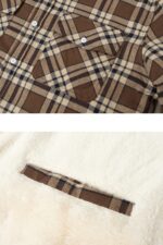TACVASEN Herren Fleece-Thermohemd mit Karomuster – Warme Flanellhemd Jacke für Winter – Bild 4