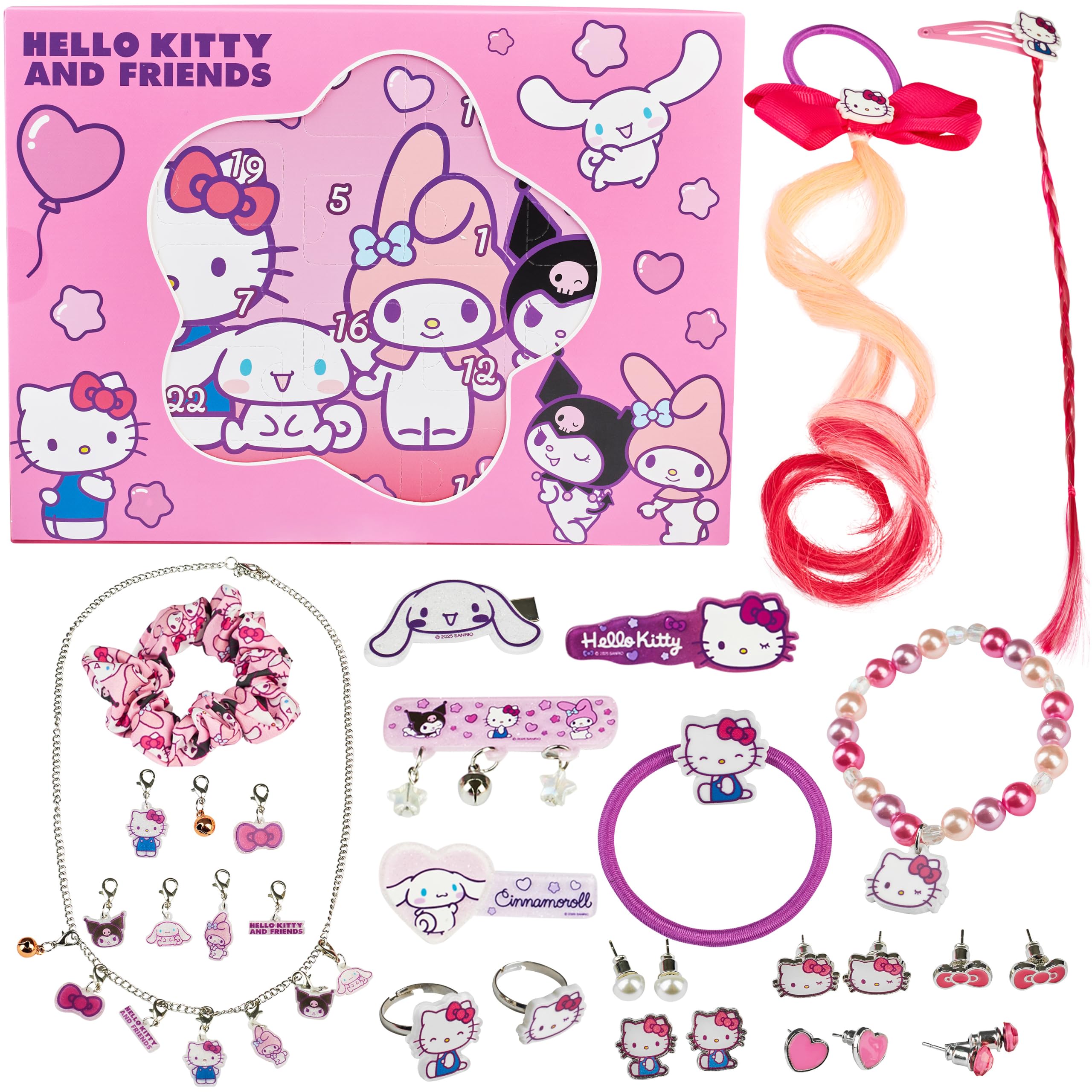 91S6XQfAuxL._SY2560_.jpg Get Trend Hello Kitty Adventskalender 2026 – 24 Accessoires für Mädchen – Bild 1