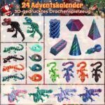 FORMIZON 3D Adventskalender 2026 – 24 3D-gedruckte Drachen, Dinosaurier & Figuren für Kinder – Bild 2