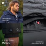 Höhenhorn Adamelo Herren Steppjacke – Winterjacke mit abnehmbarem Kunstfellkragen – Bild 6