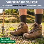 Alpenstern® Merino Wandersocken – Anti-Blasen Trekking-Socken für Damen & Herren – Bild 2