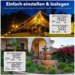 HBN 2er Digitale Zeitschaltuhr Steckdose Außen – 8 Programme & Zufallsfunktion IP44 – Bild 3