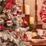 Valery Madelyn 70er Christbaumkugeln-Set Rot-Weiss – Bruchsicher Weihnachtsschmuck – Bild 2