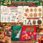FORMIZON Adventskalender 2026 mit 24 Knobelspiele – Metall- & Holzpuzzles für Familie – Bild 2