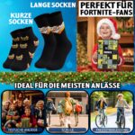 Get Trend Fortnite Socken Adventskalender 24 Paar – Gaming Geschenk für Teenager & Herren – Bild 3