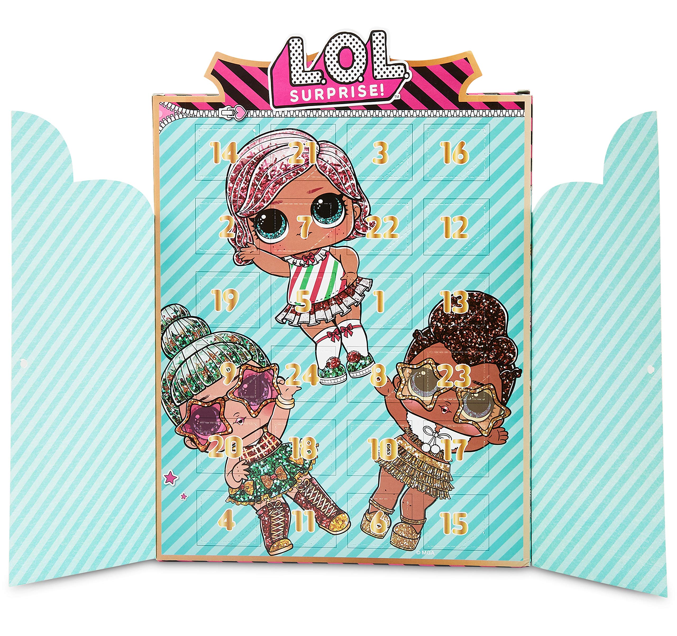 L.O.L. Surprise! Adventskalender 2026 – 24 Charms, Armband & Halskette für Kinder