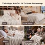 BEDSURE Fleecedecke 150x200 cm – Ultraweiche Kuscheldecke aus Mikrofaser für Sofa & Bett – Bild 6
