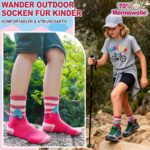 Sandsuced Merino Wolle Wandersocken Kinder 6er-Set – Thermosocken für Mädchen & Jungen – Bild 4