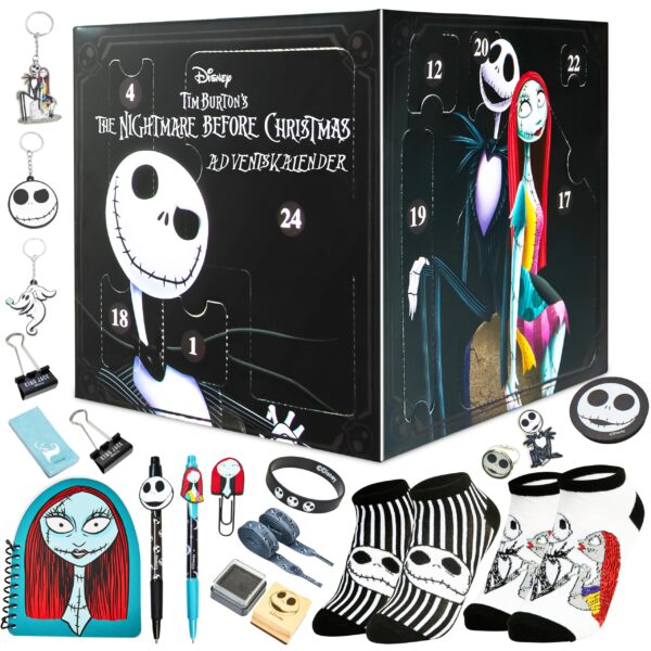 Disney The Nightmare Before Christmas Adventskalender 2026 – 24 Schreibwaren & Accessoires