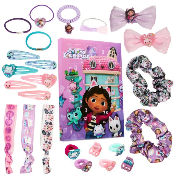 Gabby's Dollhouse Adventskalender 2026 – 24 Haar-Accessoires für Mädchen