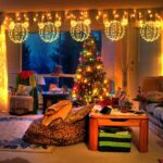 Joomer LED Leuchtkugel 2er Set 33cm & 28cm – Warmweisse Weihnachtsbeleuchtung mit Timer – Bild 4