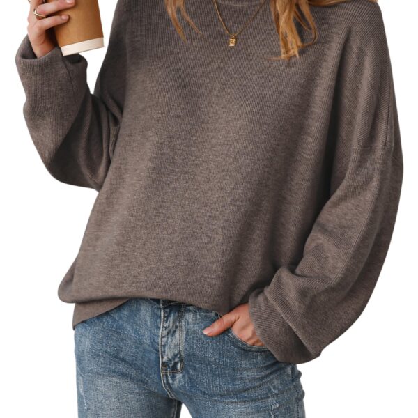 Arach&Cloz Damen Wollpullover Oversized – Weicher Strickpullover für Herbst & Winter