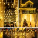 WOWDSGN Eisregen Lichterkette 12m 360 LED Warmweiss IP44 – Weihnachtsbeleuchtung Außen mit Timer – Bild 8