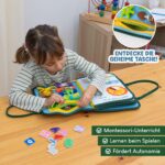 BONNYCO Montessori Busy Board Filz – 8 Sensorische Tafeln im Koffer für Kinder 1–4 Jahre – Bild 3