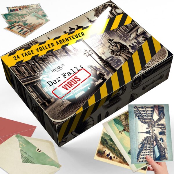 Rätsel Adventskalender 2026 – Der Fall Virus – Escape & Krimi Detektiv Spiel für die ganze Familie