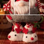 Valery Madelyn Weihnachtswichtel 67cm – Rot-Weiss Gnom Deko für Tisch & Treppe – Bild 5