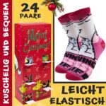 Get Trend Snoopy Socken Adventskalender 2026 – 24 Paar Damen & Teens Strümpfe, Grösse 36-41 – Bild 5