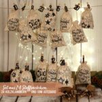Papierdrachen Adventskalender 2026 – 24 Stoffsäckchen mit Holzklammern & Juteband – Bild 5