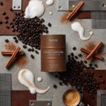 M&SENSE Cappuccino Duftkerze 320g – 70 Stunden Brenndauer aus Sojawachs – Bild 2