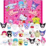 Hello Kitty & Freunde 24er Mini Figuren Set – Sanrio Sammelfiguren mit Kuromi & Cinnamoroll