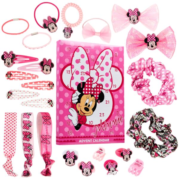 Disney Minnie Mouse Adventskalender 2026 – 24 Haar-Accessoires für Mädchen