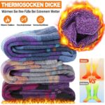 Welwoos Merino Skisocken – Thermische Wintersocken mit Kompression für Damen & Herren (3 Paare) – Bild 2