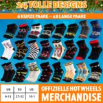 Get Trend Hot Wheels Socken Adventskalender 2026 – 24 Paar für Jungen EU 27-32 – Bild 6
