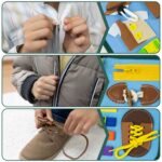 BONNYCO Montessori Busy Board Filz – 8 Sensorische Tafeln im Koffer für Kinder 1–4 Jahre – Bild 7