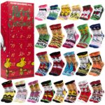 Get Trend Snoopy Socken Adventskalender 2026 – 24 Paar Damen & Teens Strümpfe, Grösse 36-41