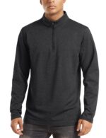 TACVASEN Herren Fleece Pullover mit Half-Zip – Atmungsaktives Lauf-Langarmshirt – Bild 2